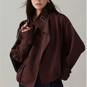 Commence Burgundy Trench Coat! New with tags!